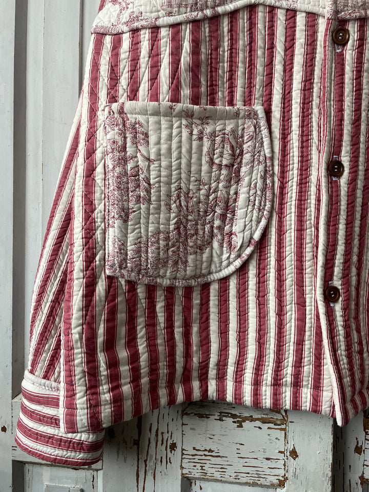 Striped French Quilt Jacket 2