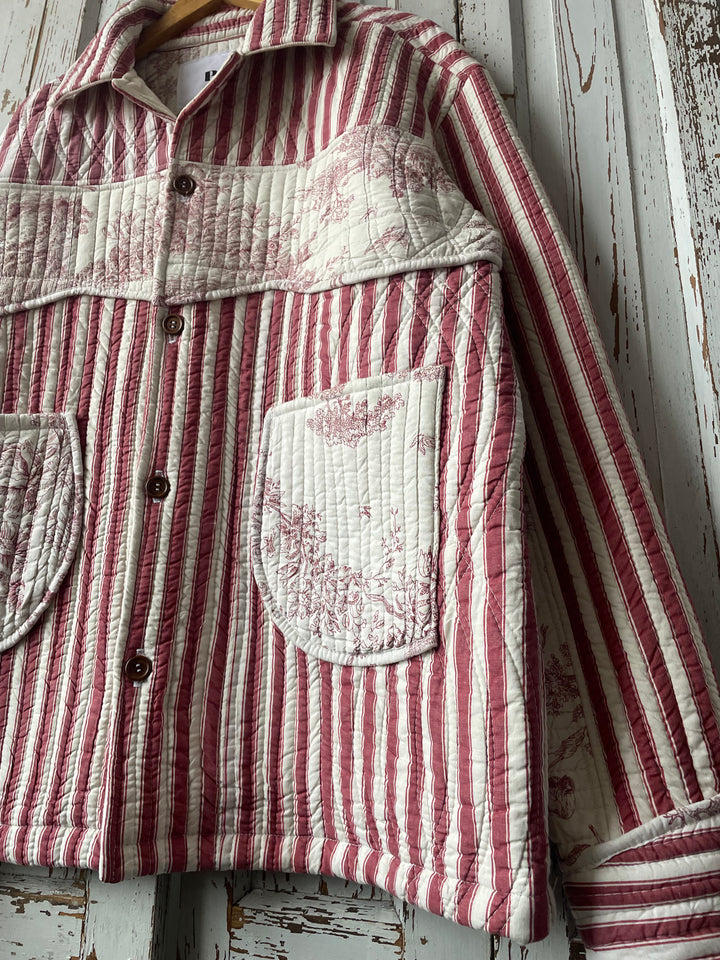 Striped French Quilt Jacket 2