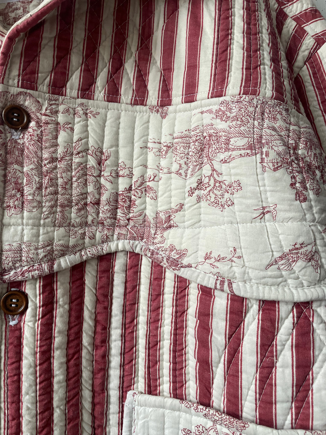 Striped French Quilt Jacket 2