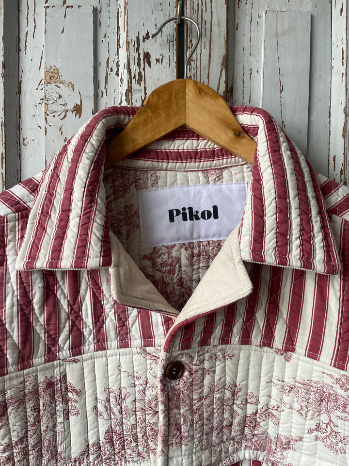Striped French Quilt Jacket 2