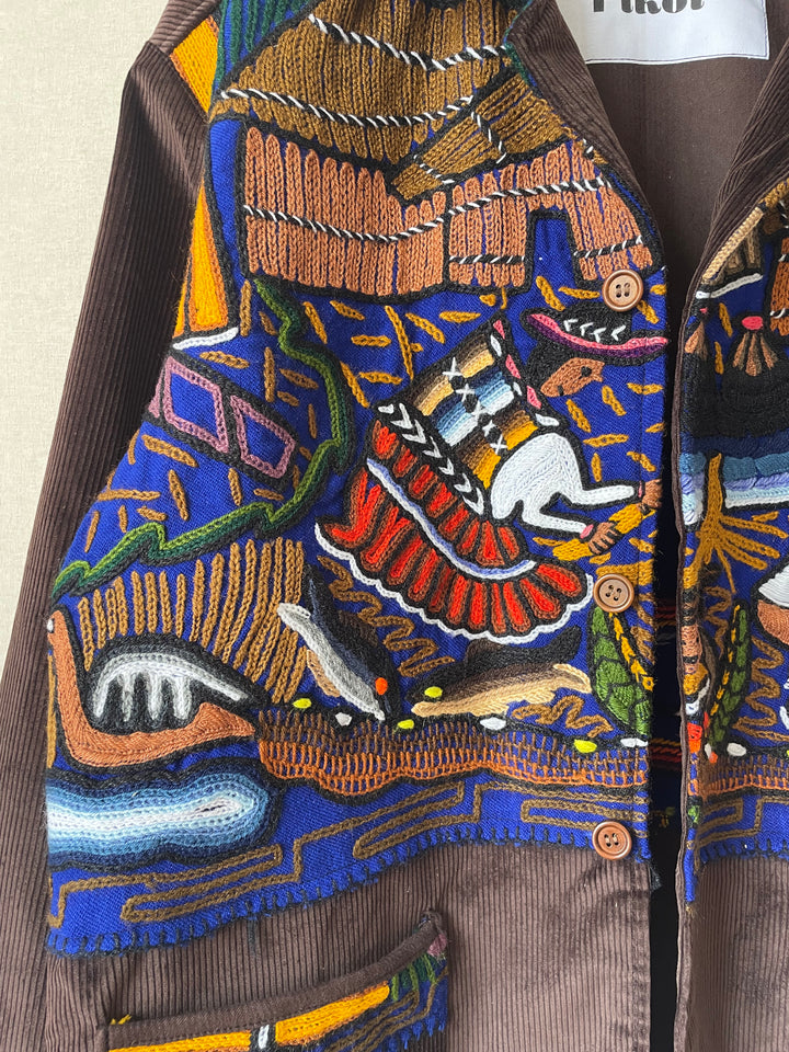 Peruvian Tapestry Jacket - Brown
