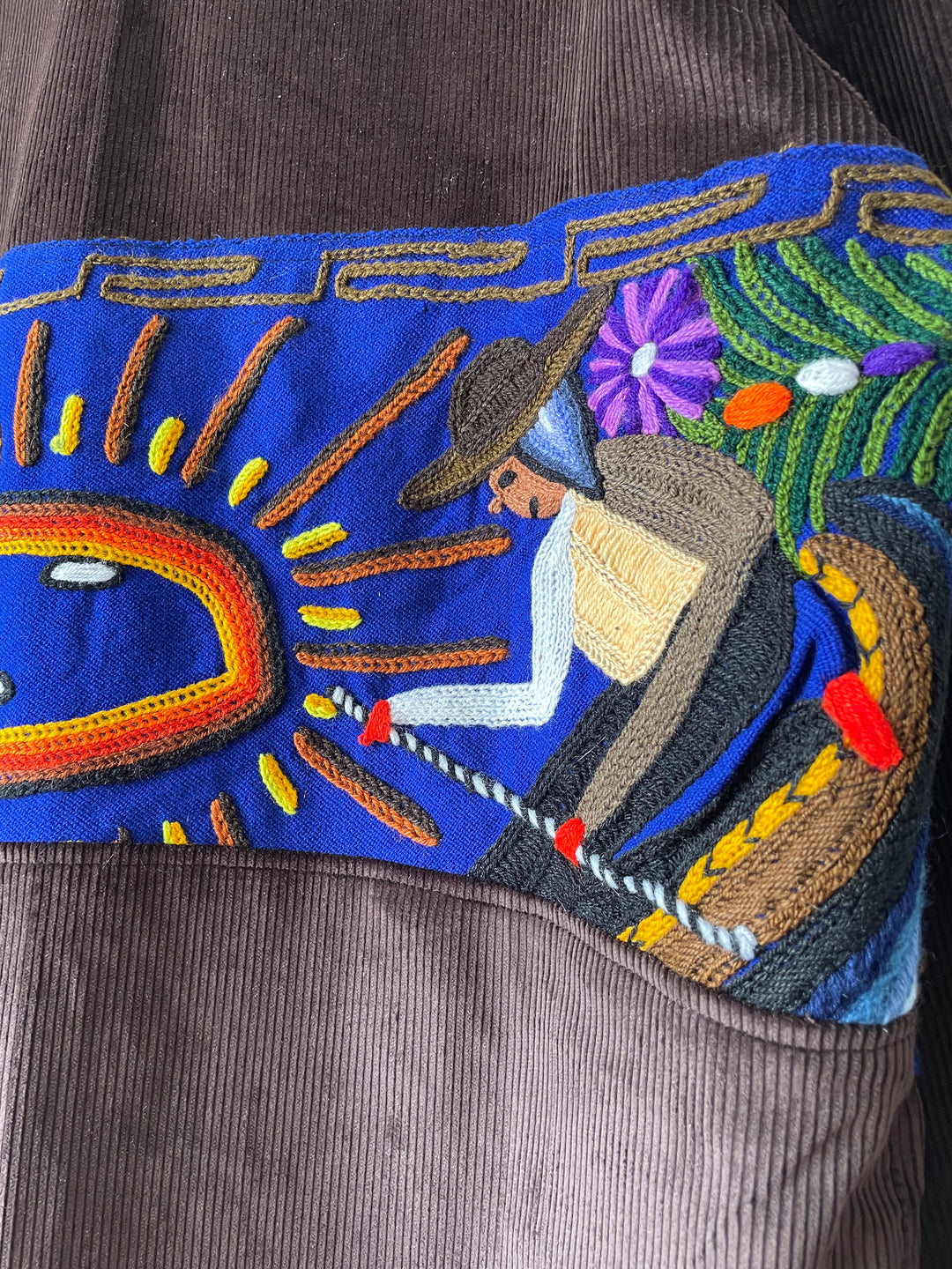 Peruvian Tapestry Jacket - Brown