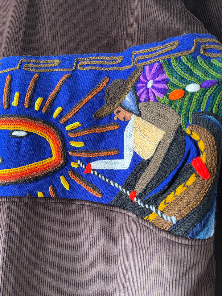 Peruvian Tapestry Jacket - Brown