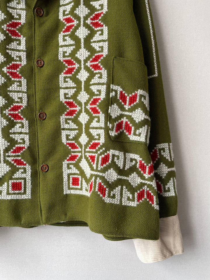 Cross-stitch Blanket Jacket