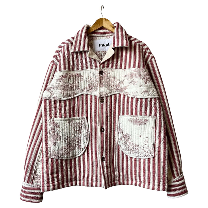 Striped French Quilt Jacket 2