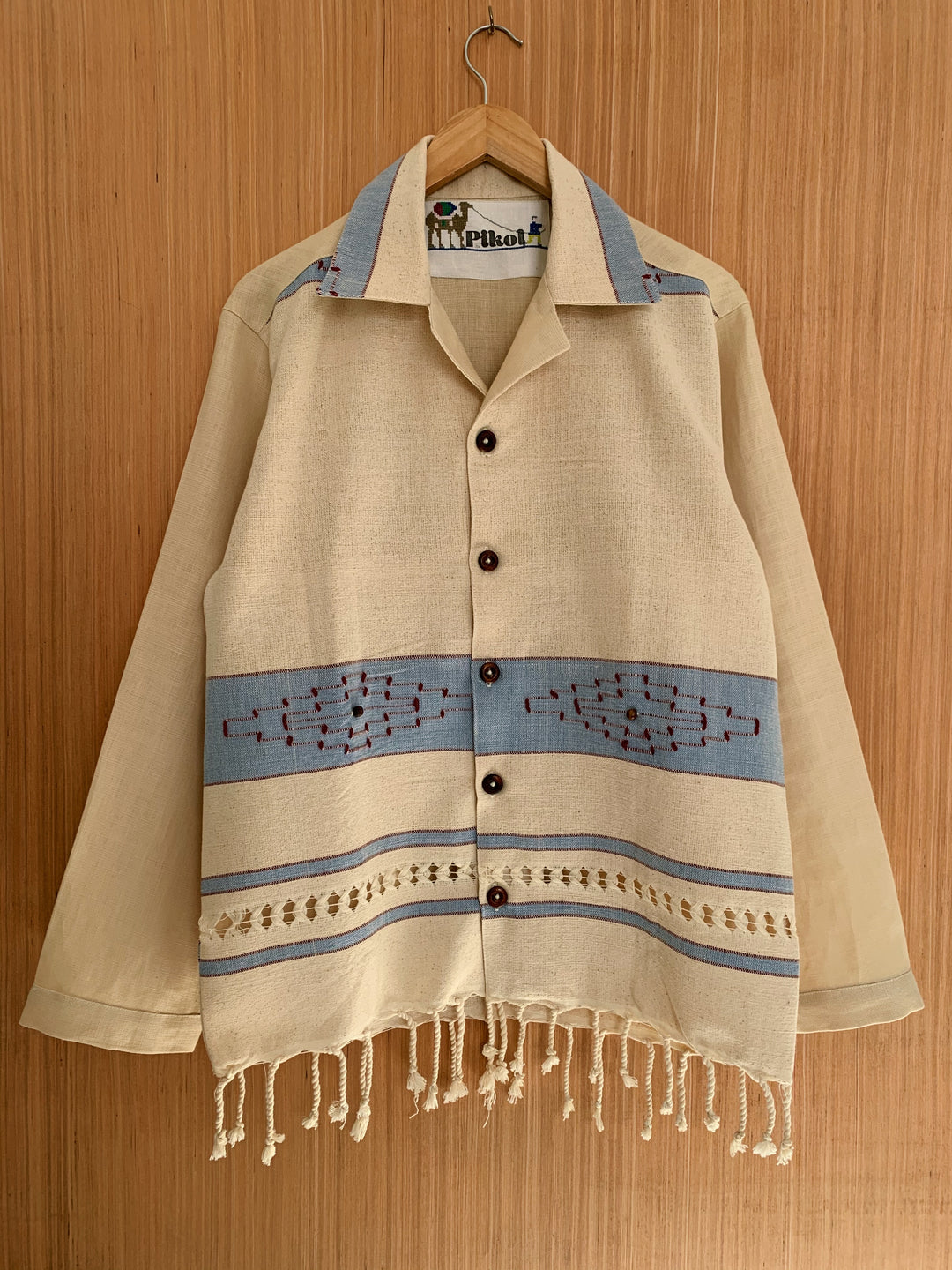 Tasselled Blanket Shirt