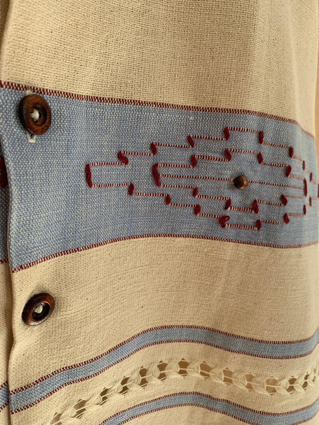Tasselled Blanket Shirt