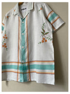 60s Floral Stripe