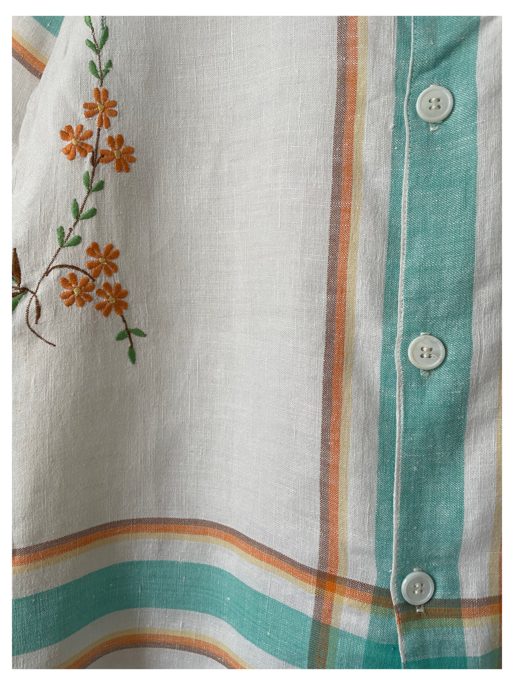 60s Floral Stripe
