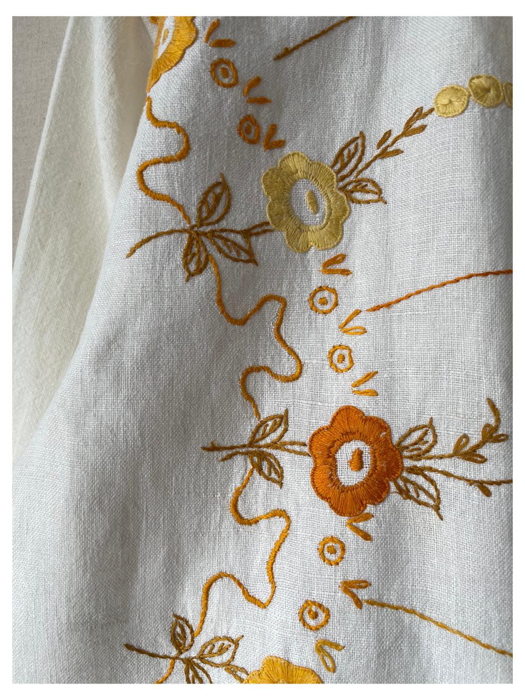 Antique Orange Flowers