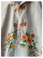 Antique Red Flowers