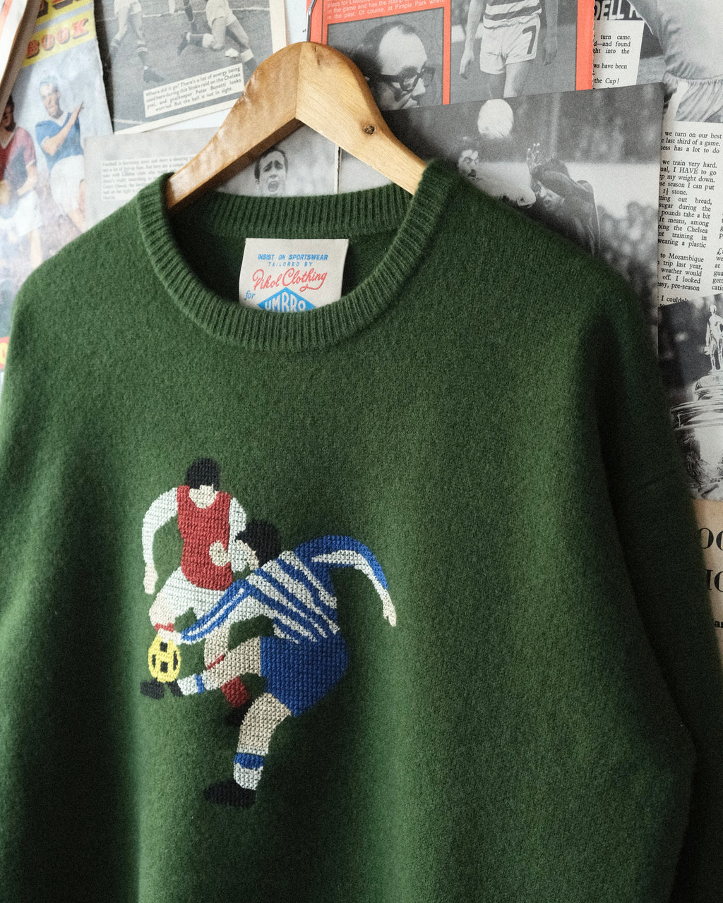 PIKOL x UMBRO 1980s Merino Wool Knit