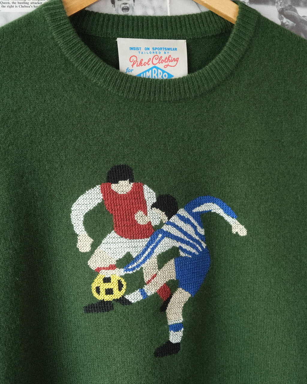 PIKOL x UMBRO 1980s Merino Wool Knit