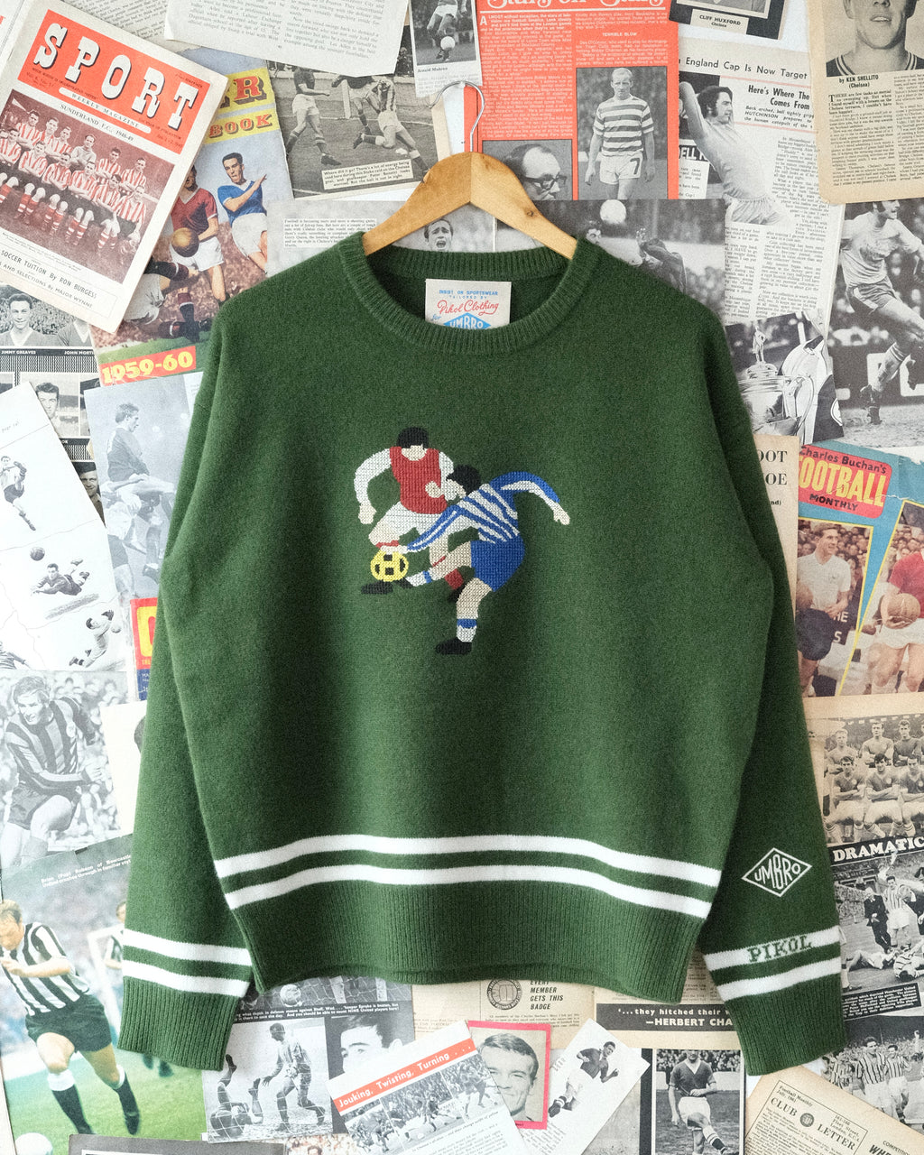 PIKOL x UMBRO 1980s Merino Wool Knit