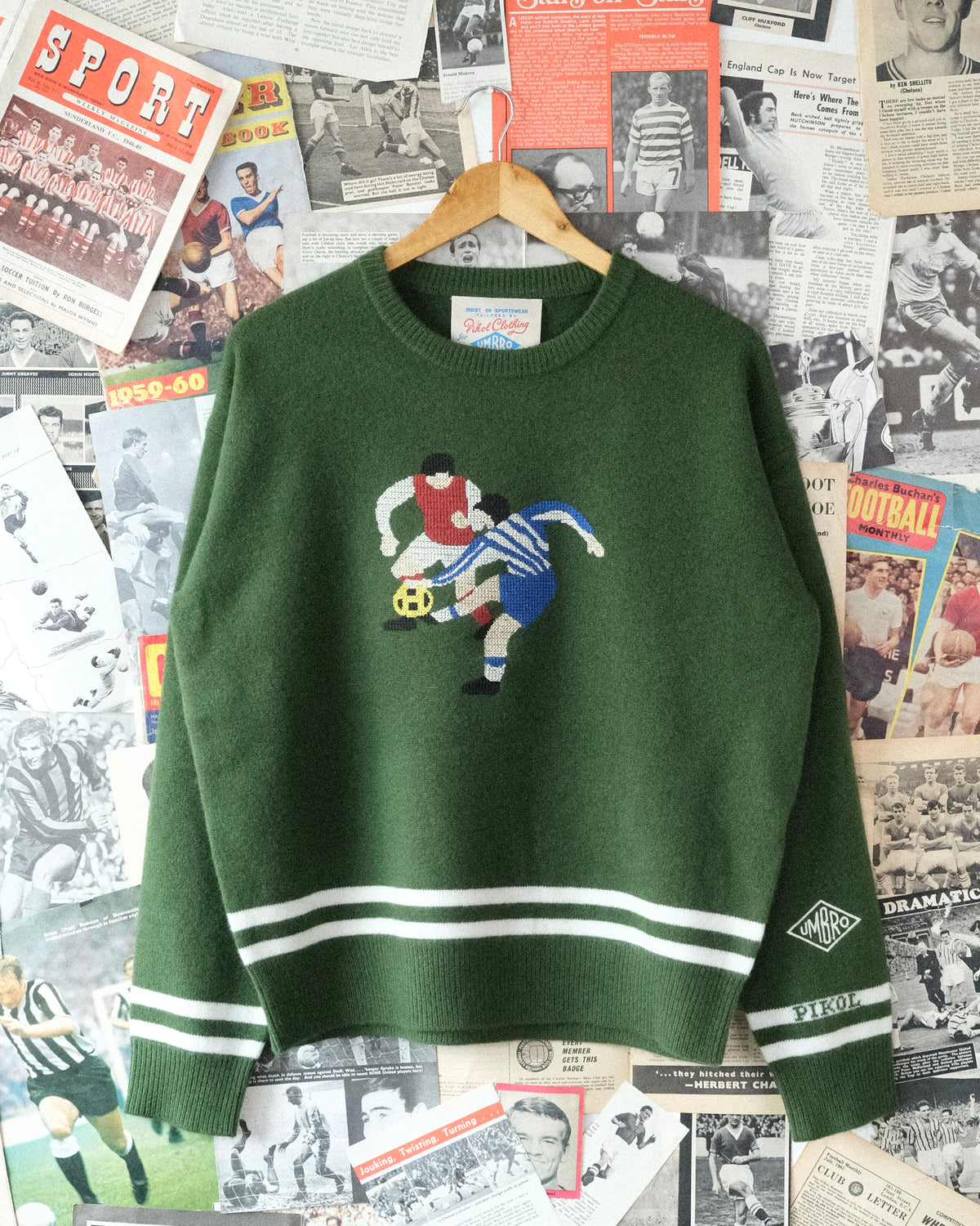 PIKOL x UMBRO 1980s Merino Wool Knit