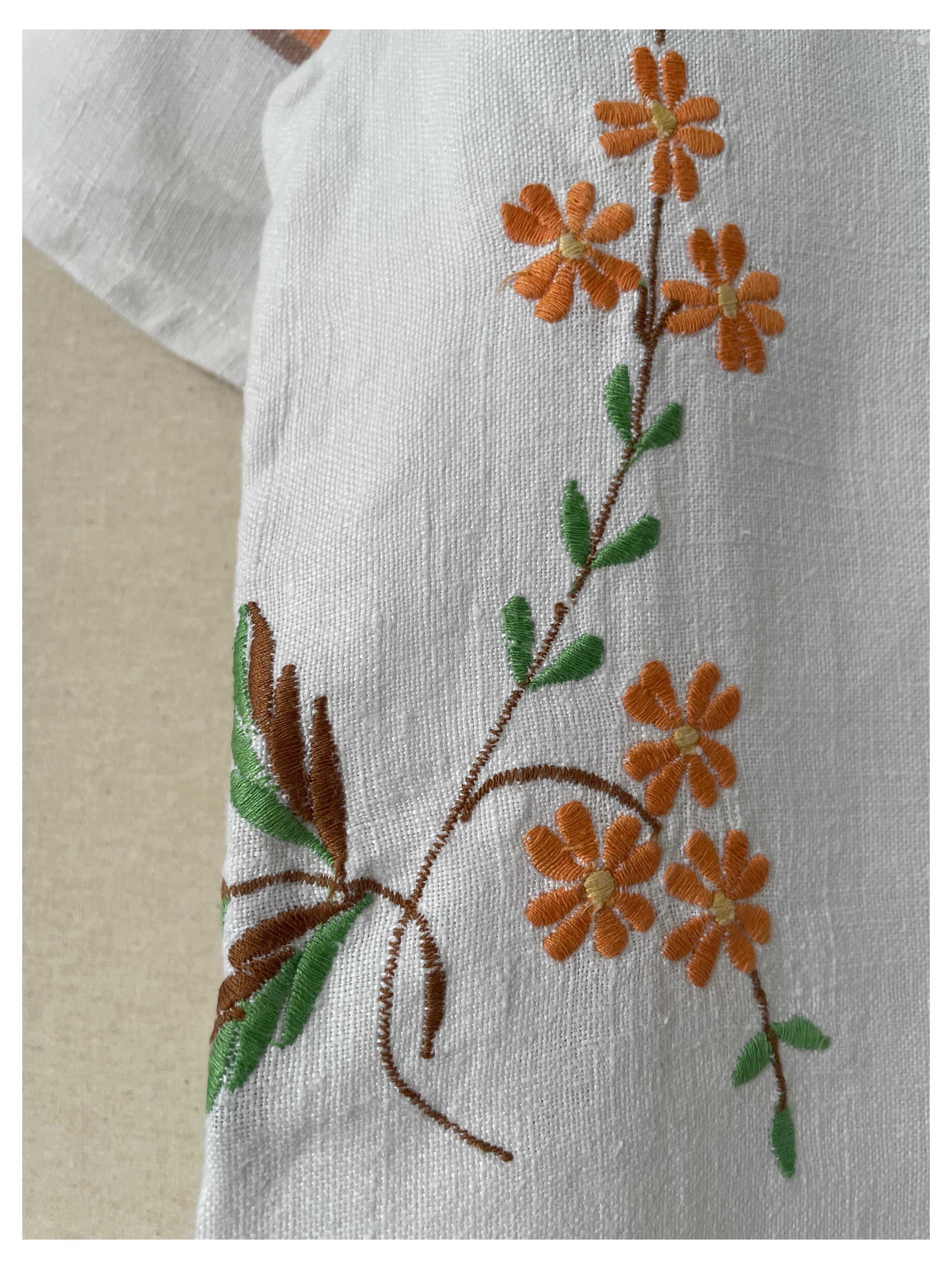 60s Floral Stripe