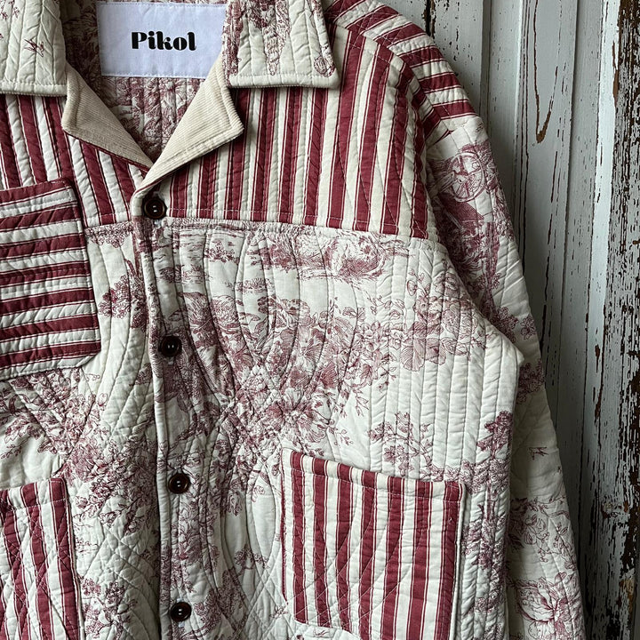 Striped French Quilt Jacket 1