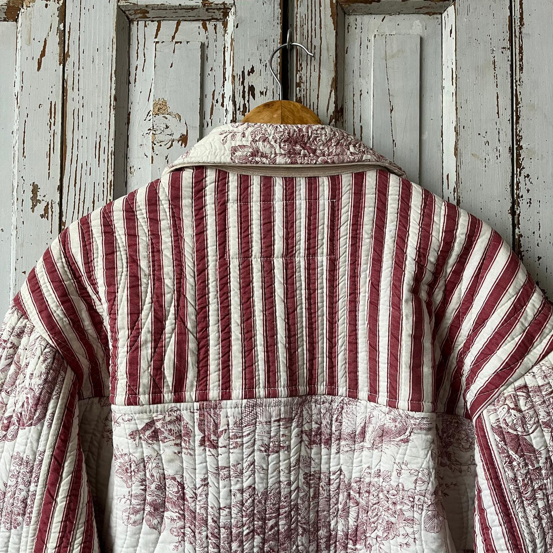 Striped French Quilt Jacket 1