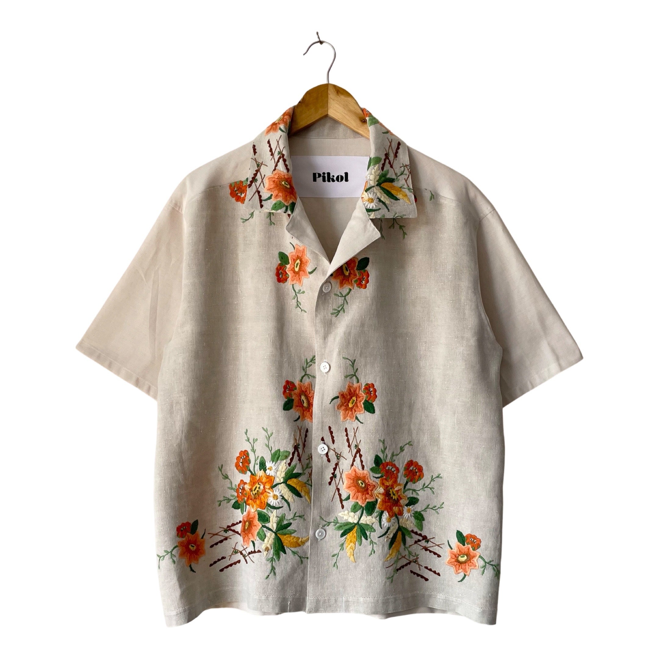 Antique Red Flowers