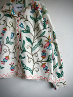 Floral Chainstitch Overshirt