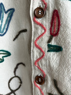 Floral Chainstitch Overshirt