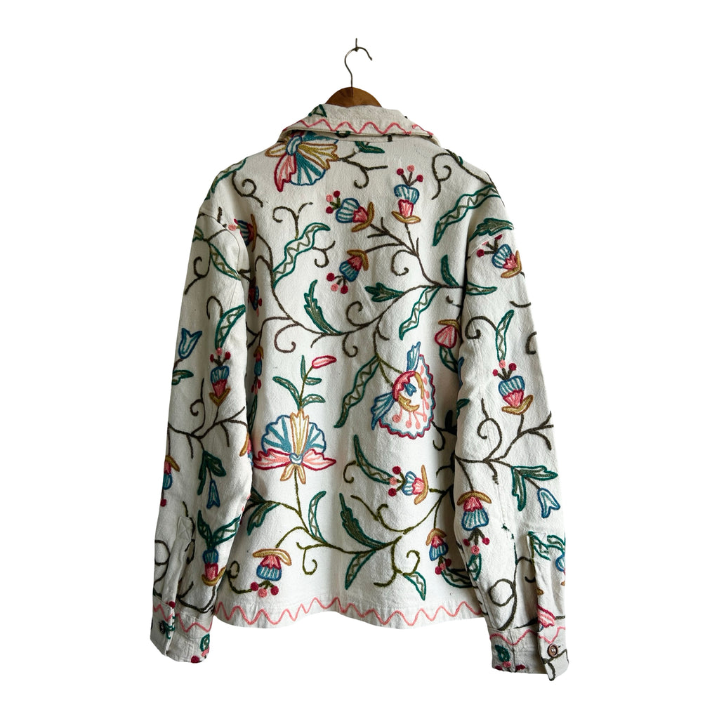 Floral Chainstitch Overshirt
