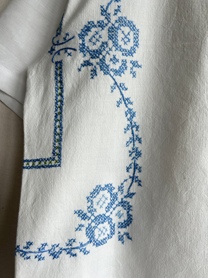 Blue Cross-stitch