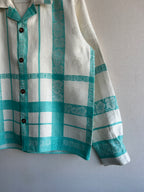 Blue Damask