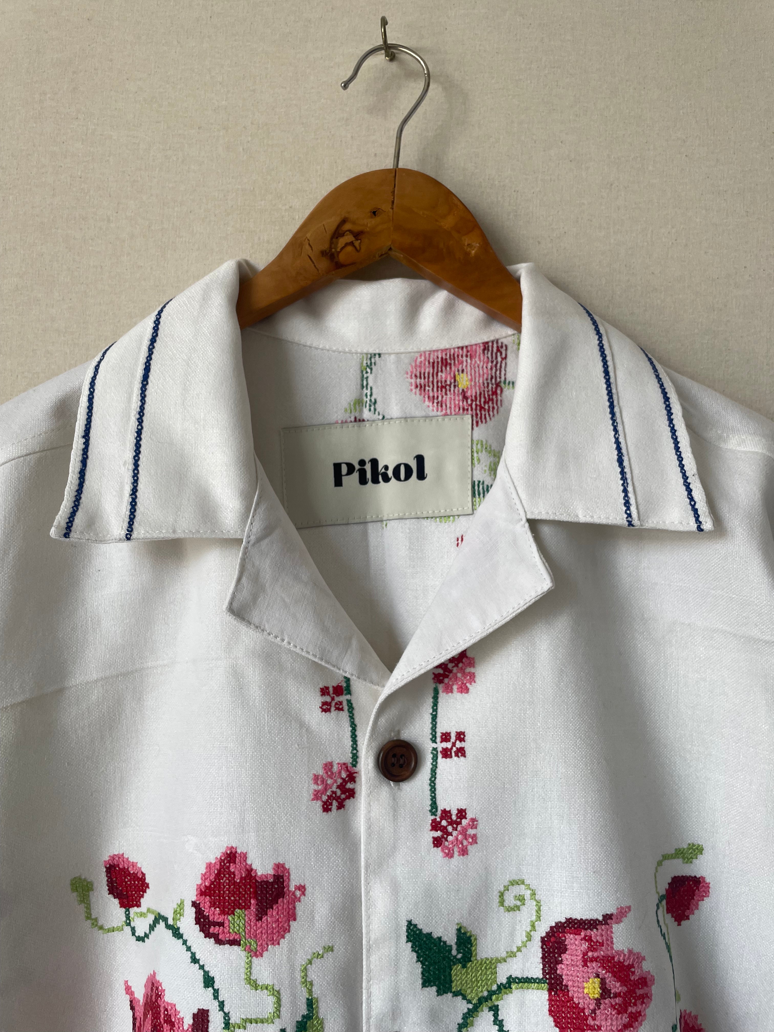 Floral Cross-stitch (Cropped)