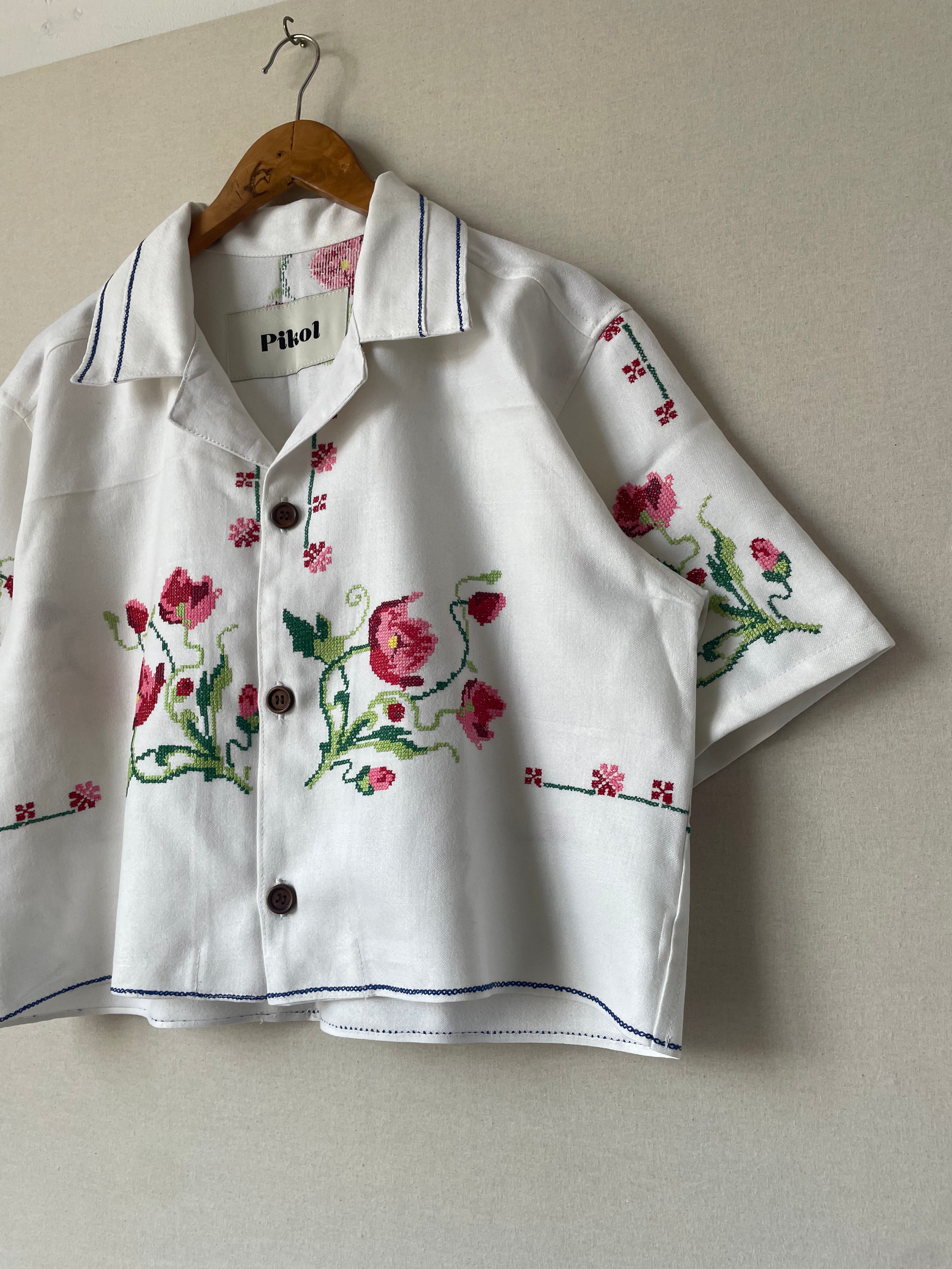 Floral Cross-stitch (Cropped)
