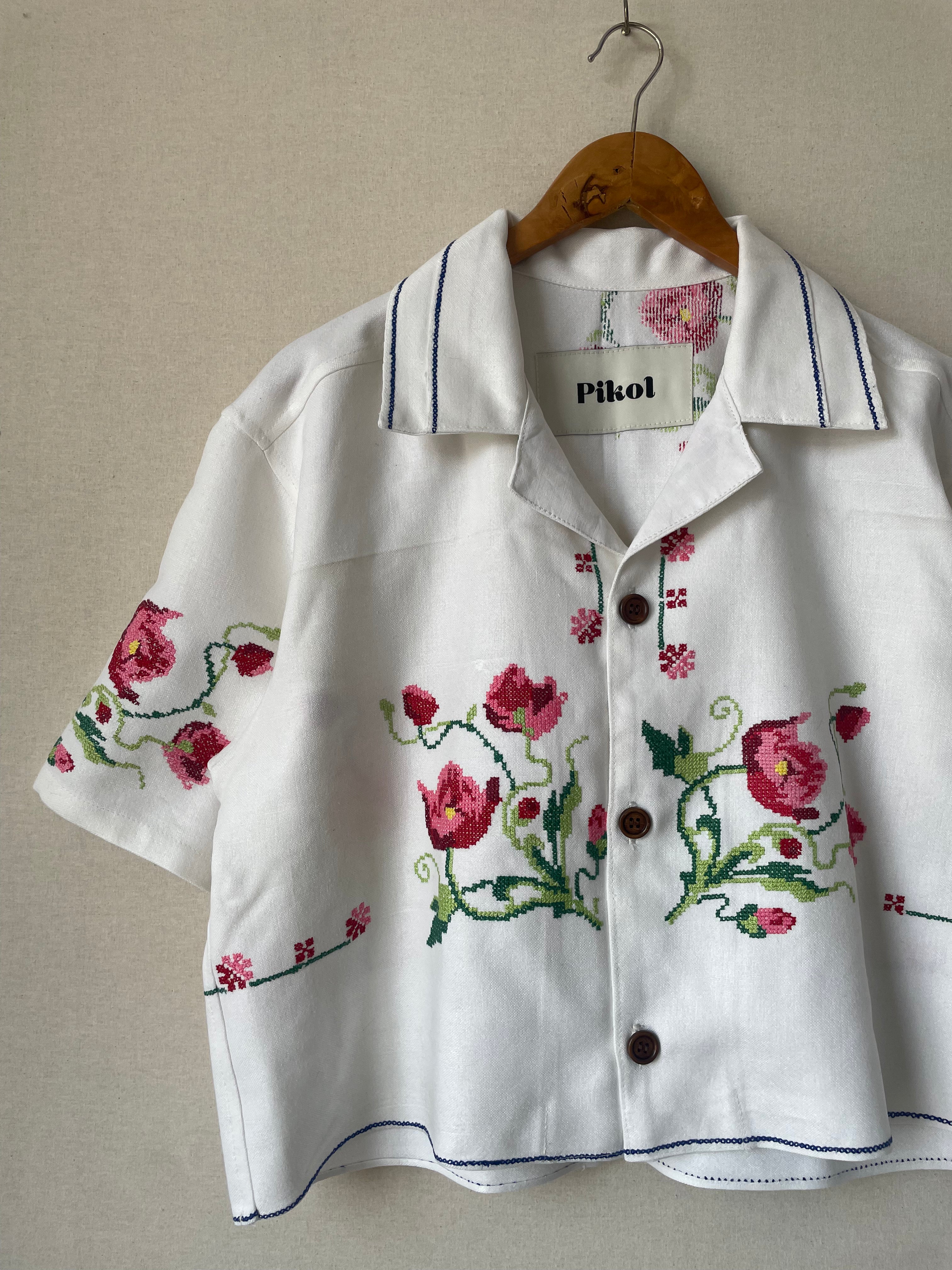 Floral Cross-stitch (Cropped)