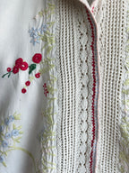 Hand Crocheted Floral Overshirt