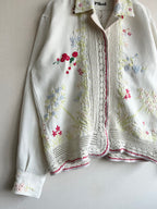 Hand Crocheted Floral Overshirt