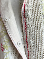 Hand Crocheted Floral Overshirt