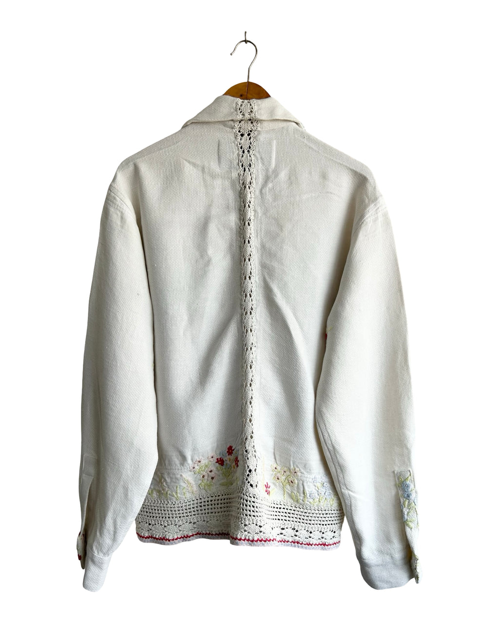 Hand Crocheted Floral Overshirt