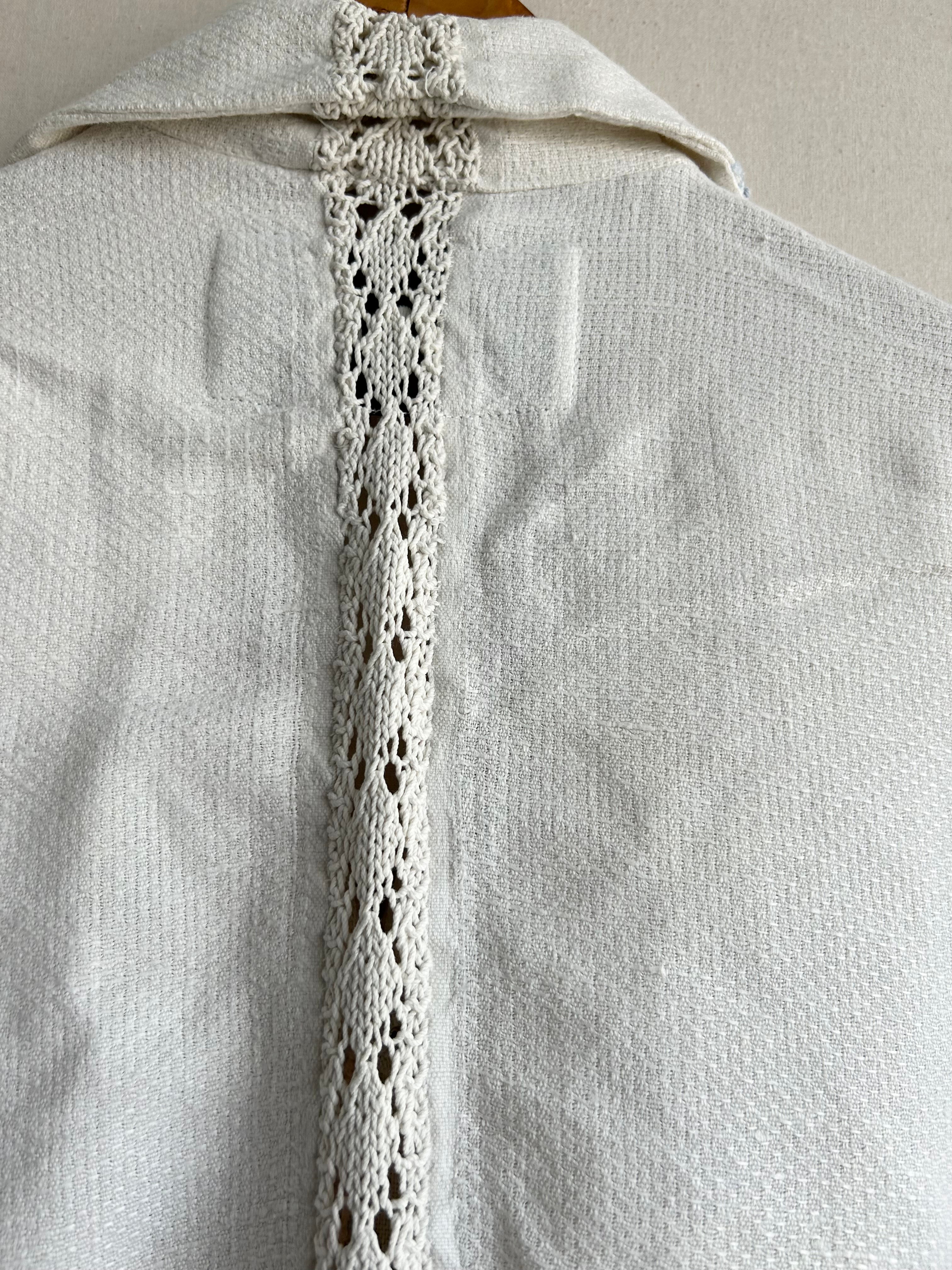 Hand Crocheted Floral Overshirt