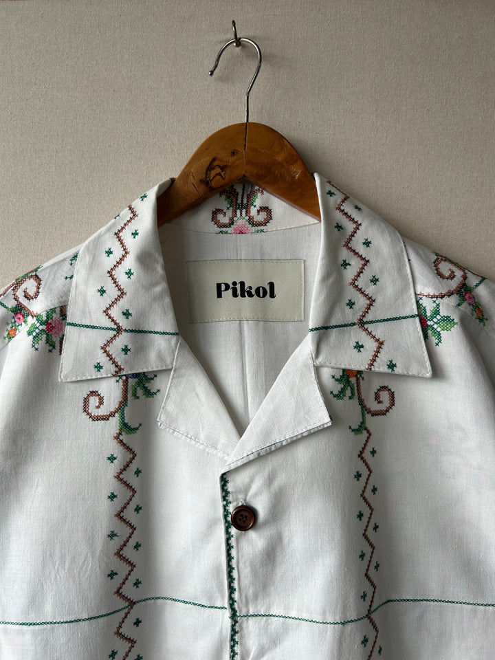 1960s Floral Cross-stitch