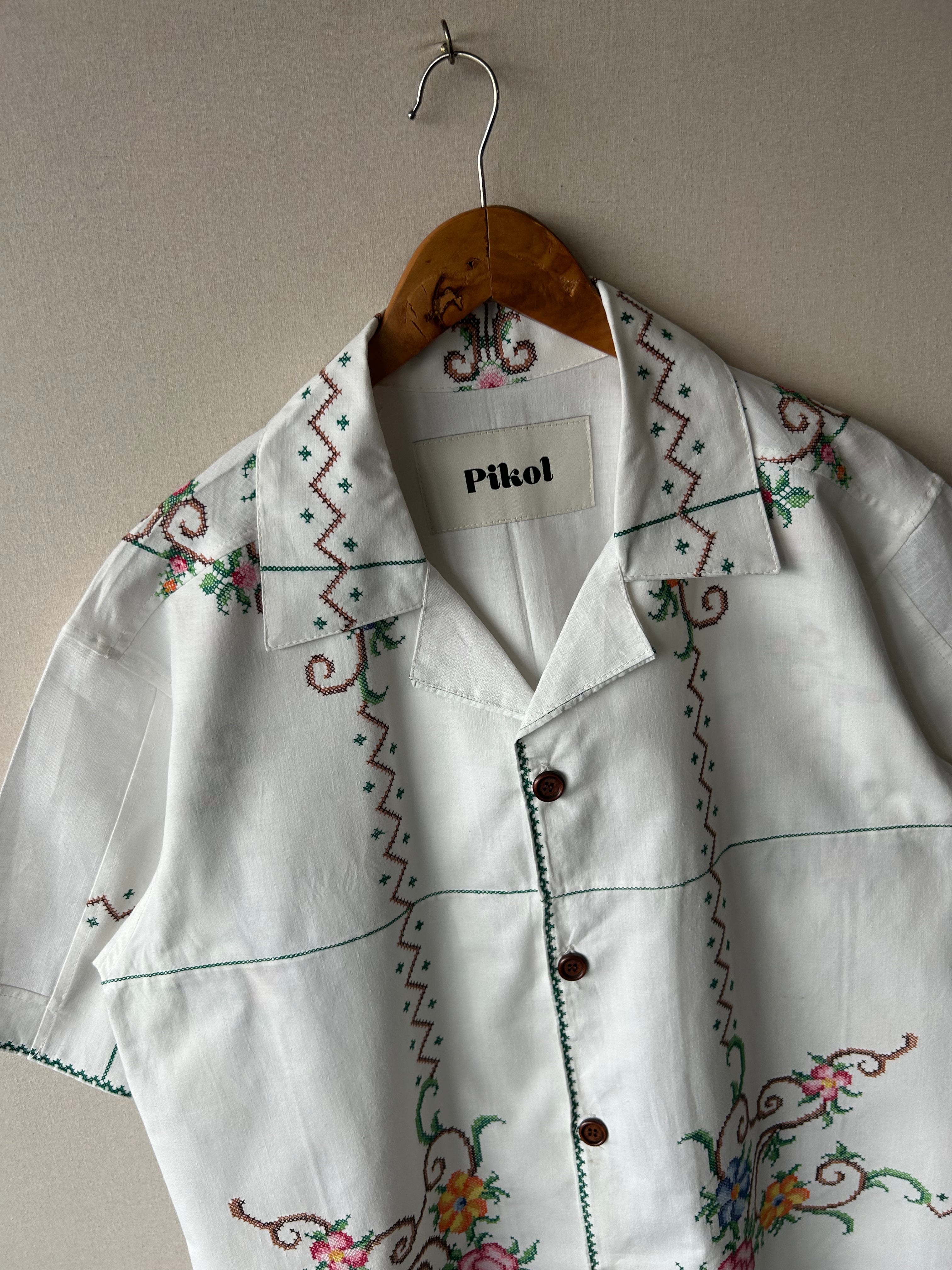 1960s Floral Cross-stitch