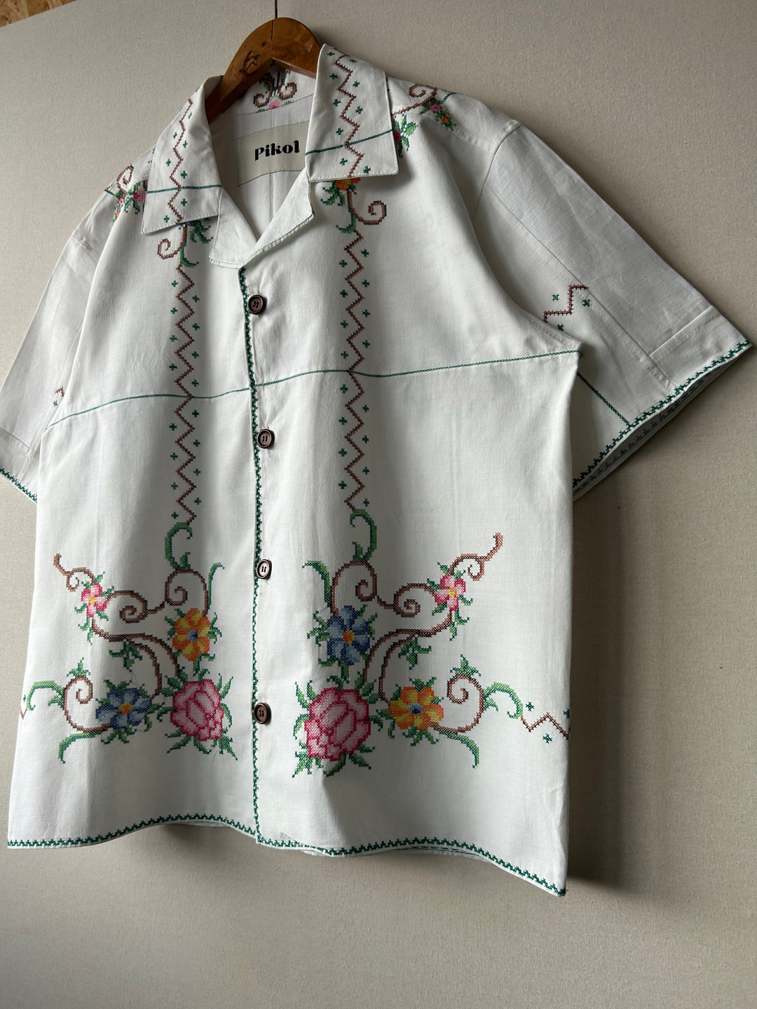 1960s Floral Cross-stitch