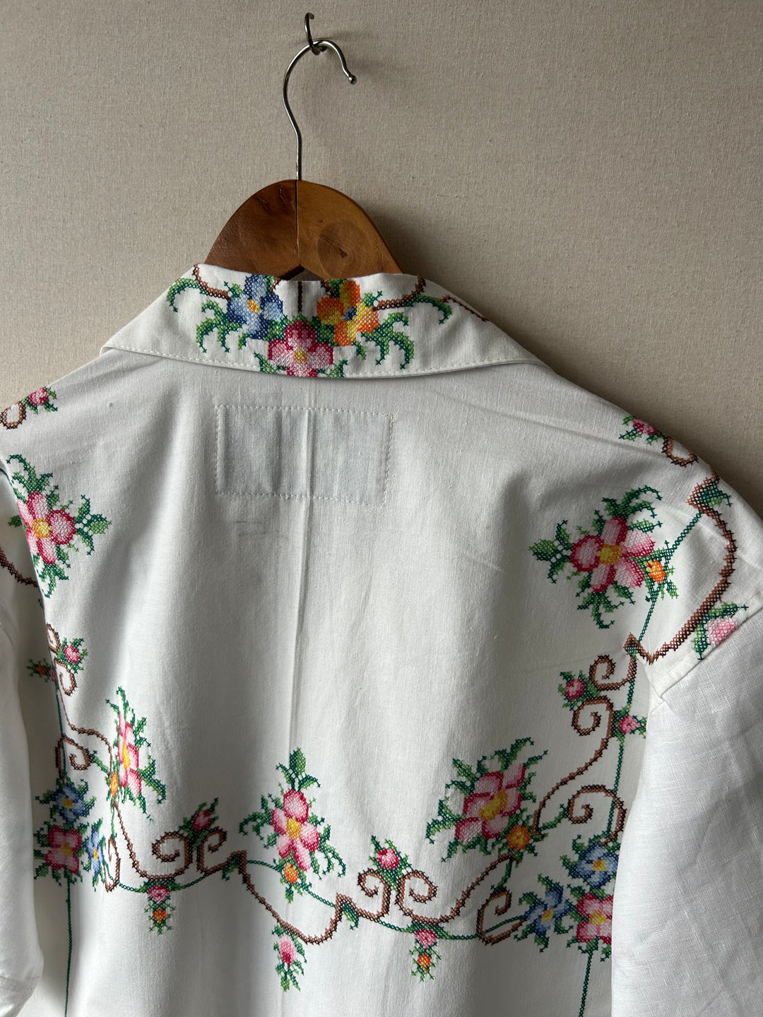 1960s Floral Cross-stitch