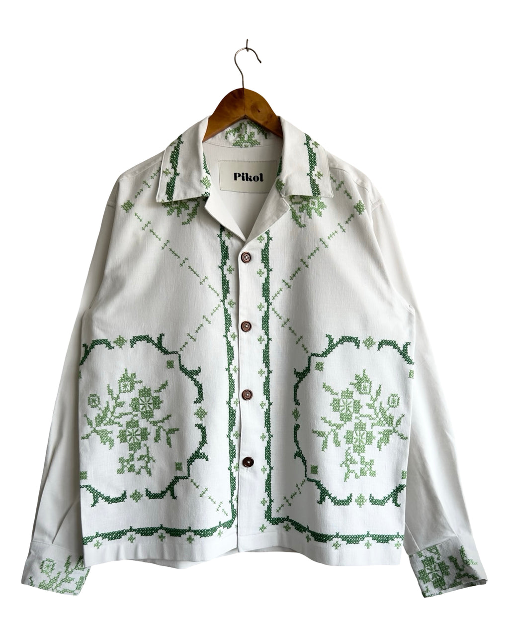 Green Cross-Stitch
