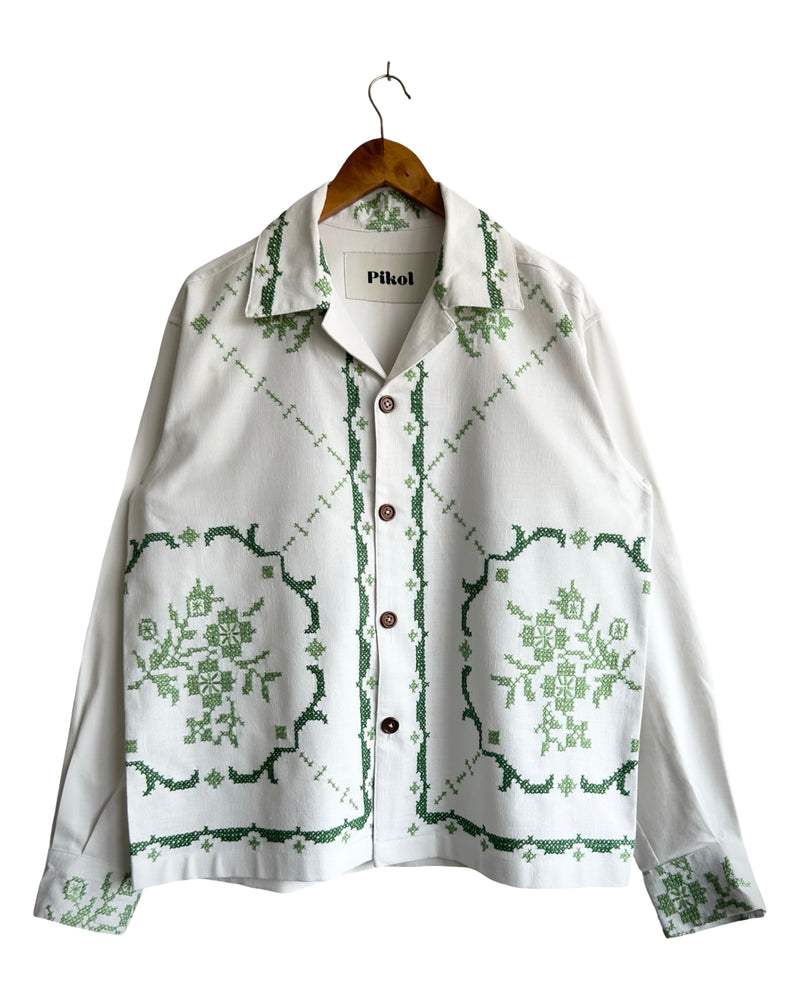 Green Cross-Stitch