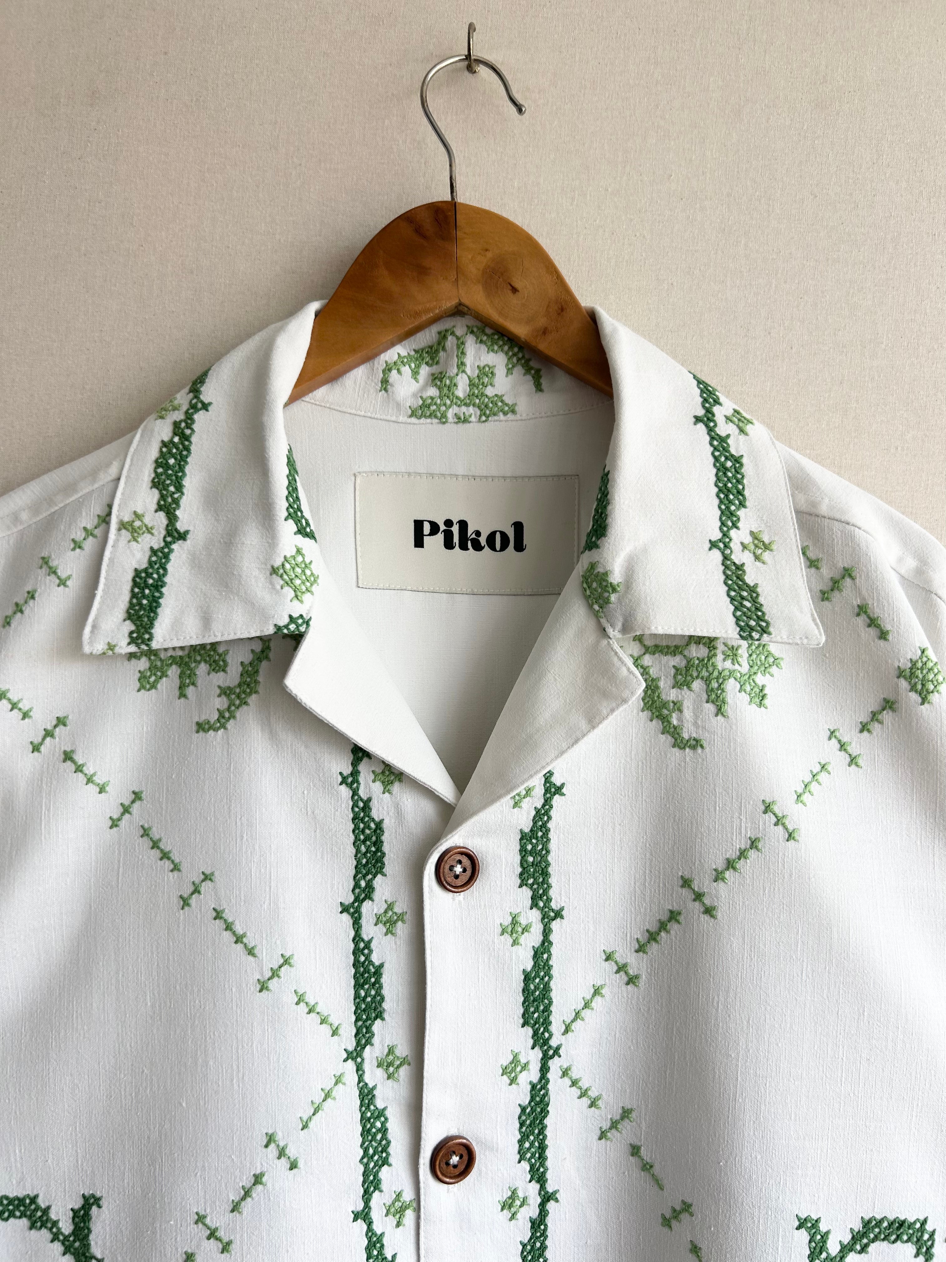 Green Cross-Stitch
