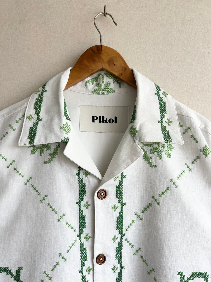 Green Cross-Stitch