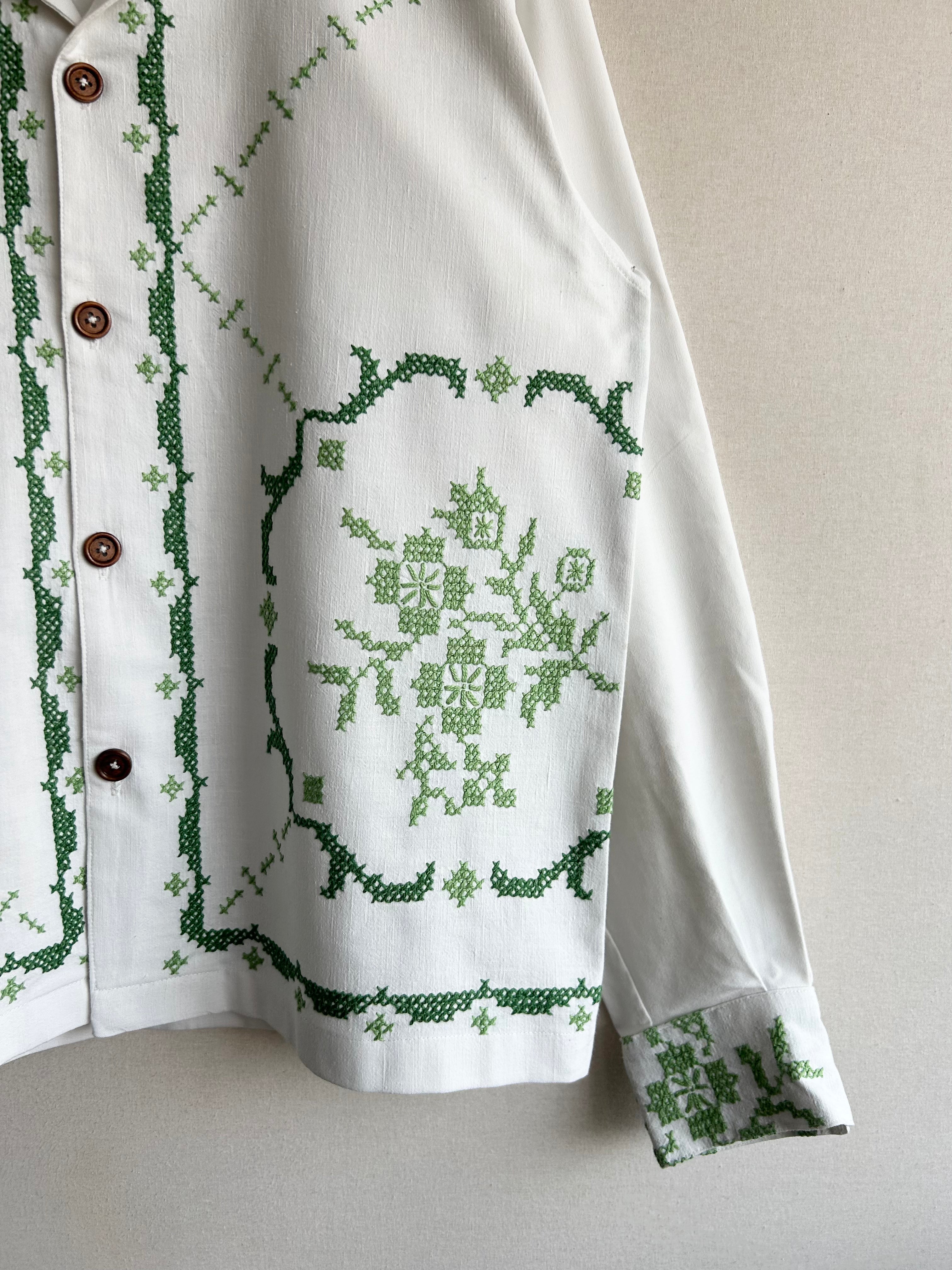 Green Cross-Stitch