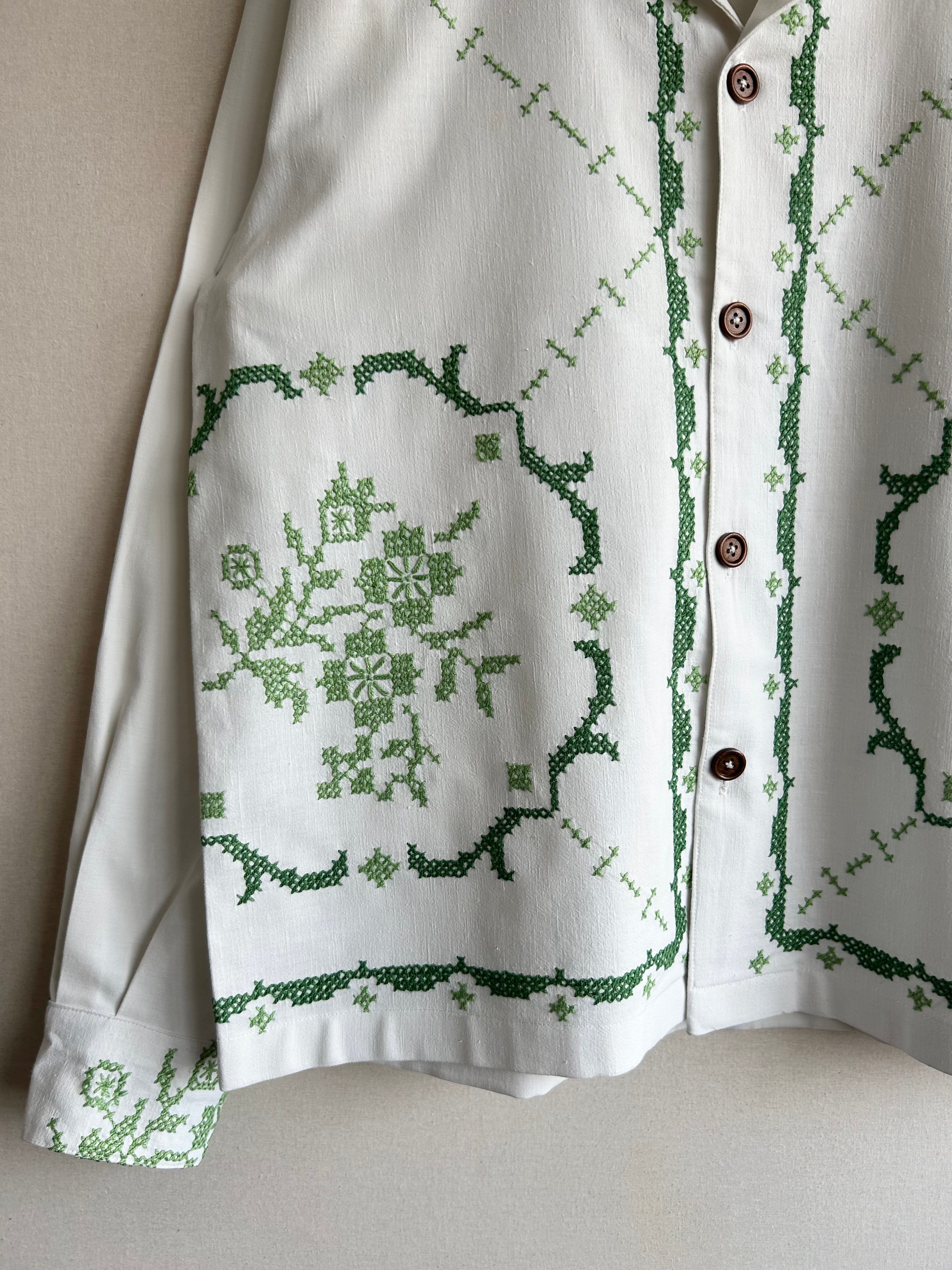 Green Cross-Stitch
