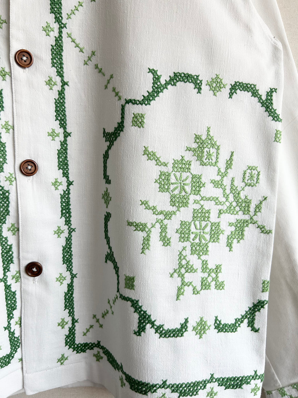 Green Cross-Stitch