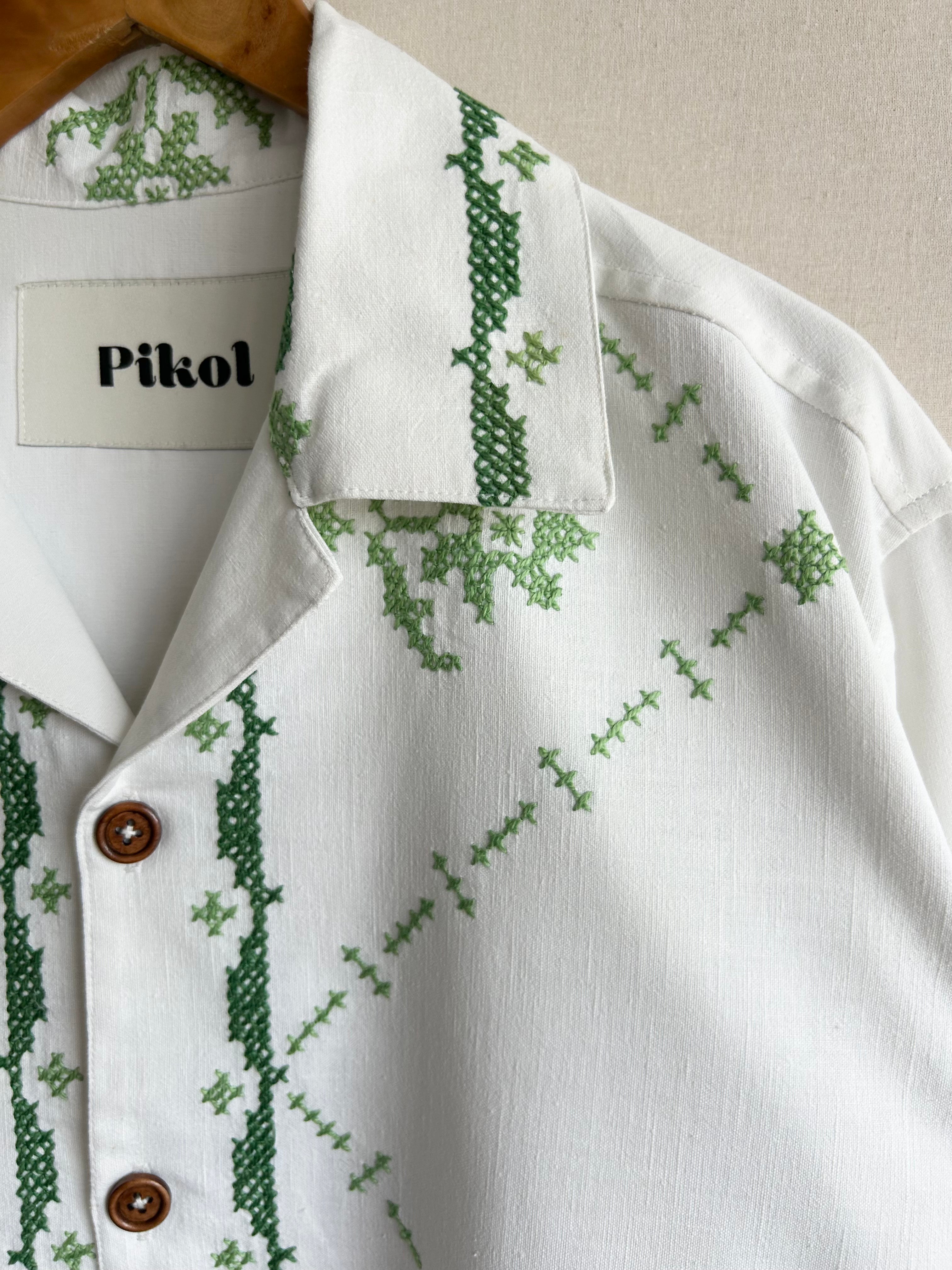 Green Cross-Stitch