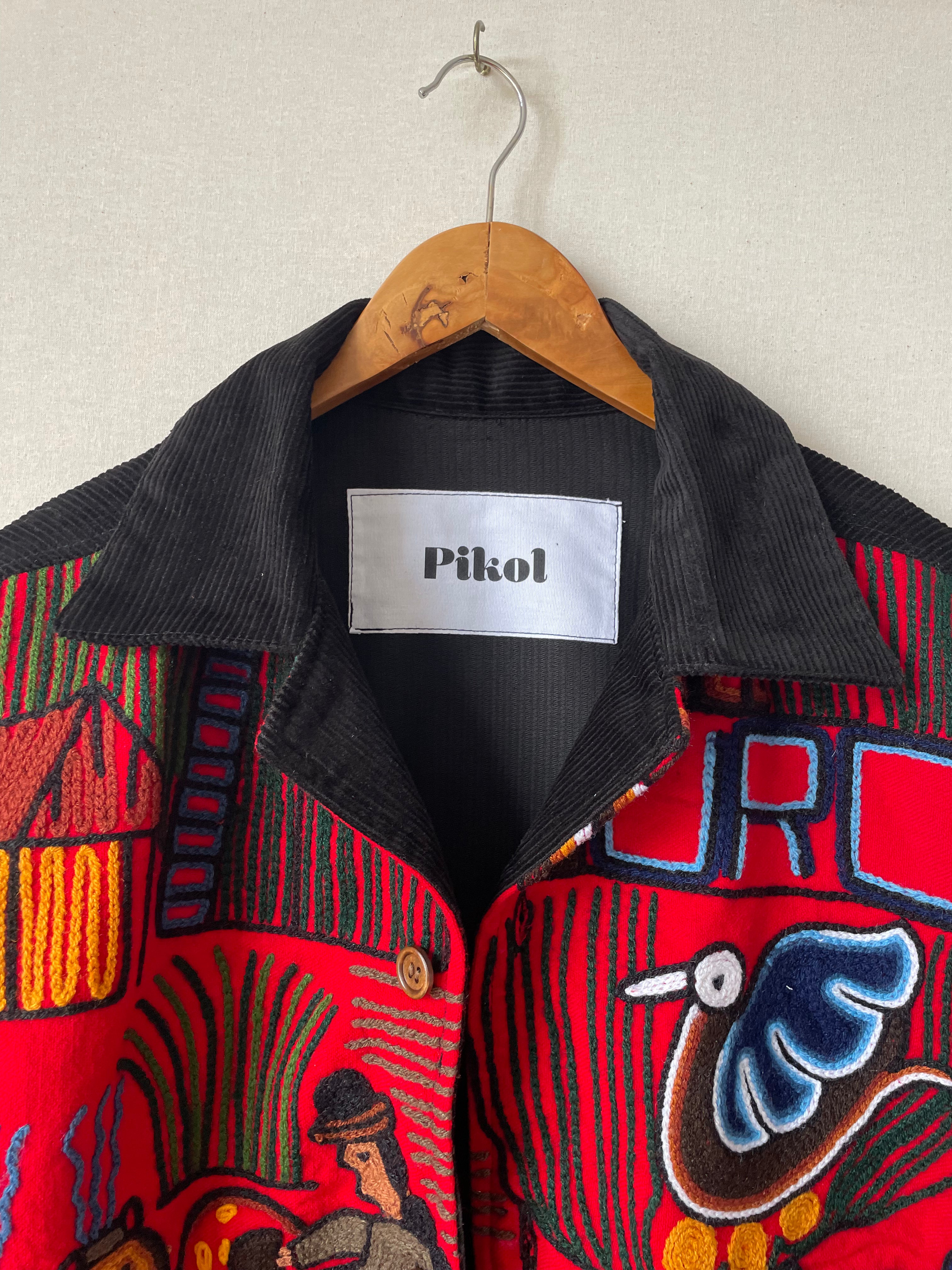 Peruvian Tapestry Jacket - Red