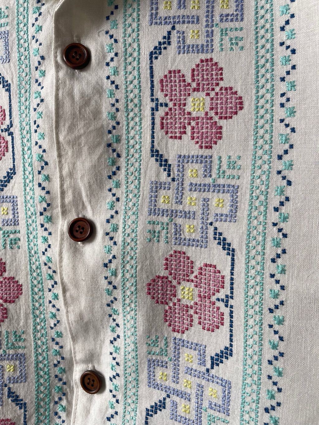 Cross-stitch flowers